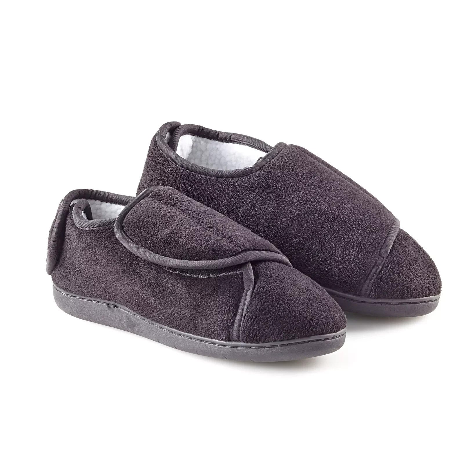 Klett Hausschuhe Orbisana Schwarz Größe 44-45 Pantoffeln warmes Futter