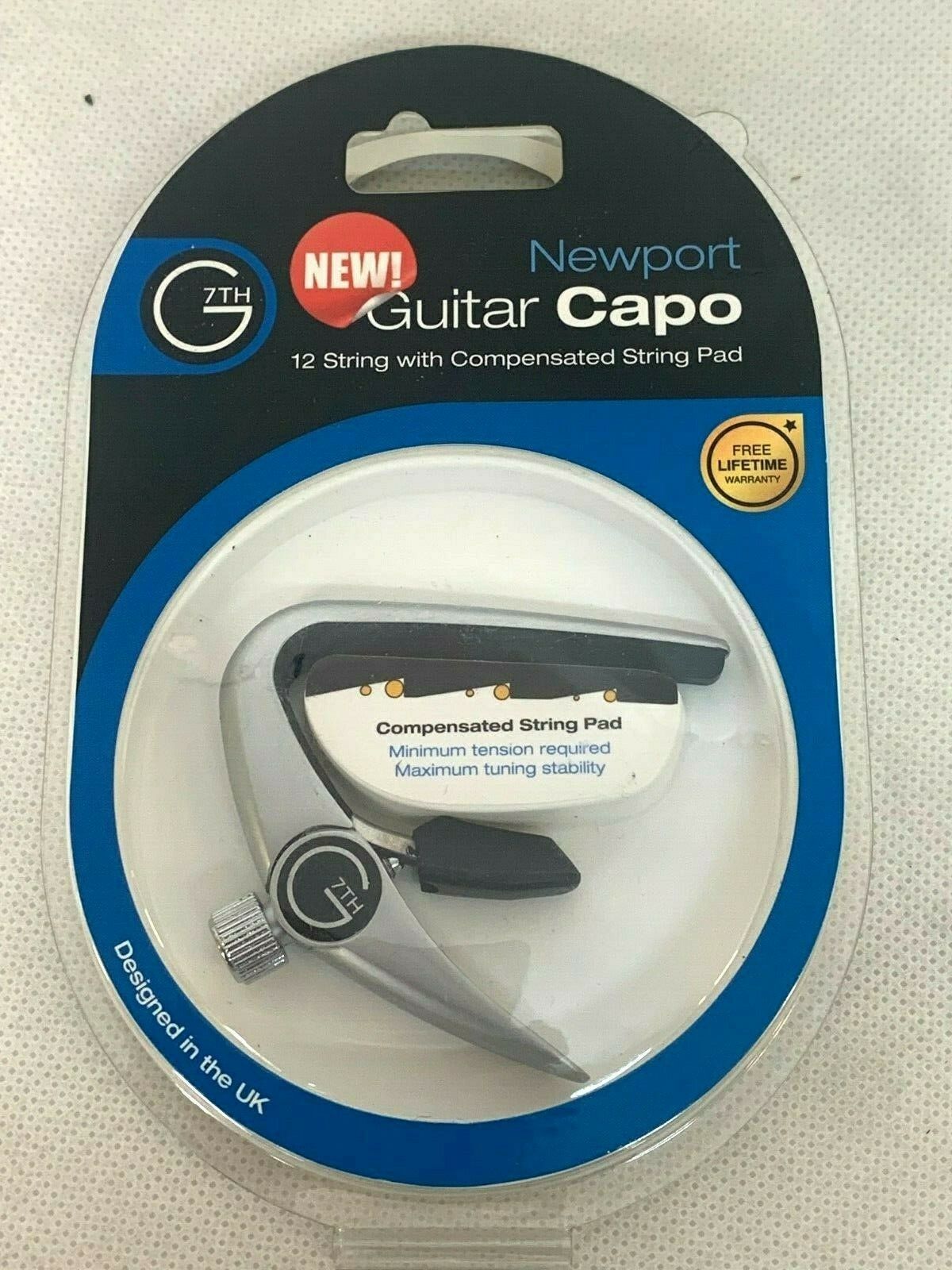 G7TH Kapodaster LEISTUNG 3 ART 6 STRINGS SILBER