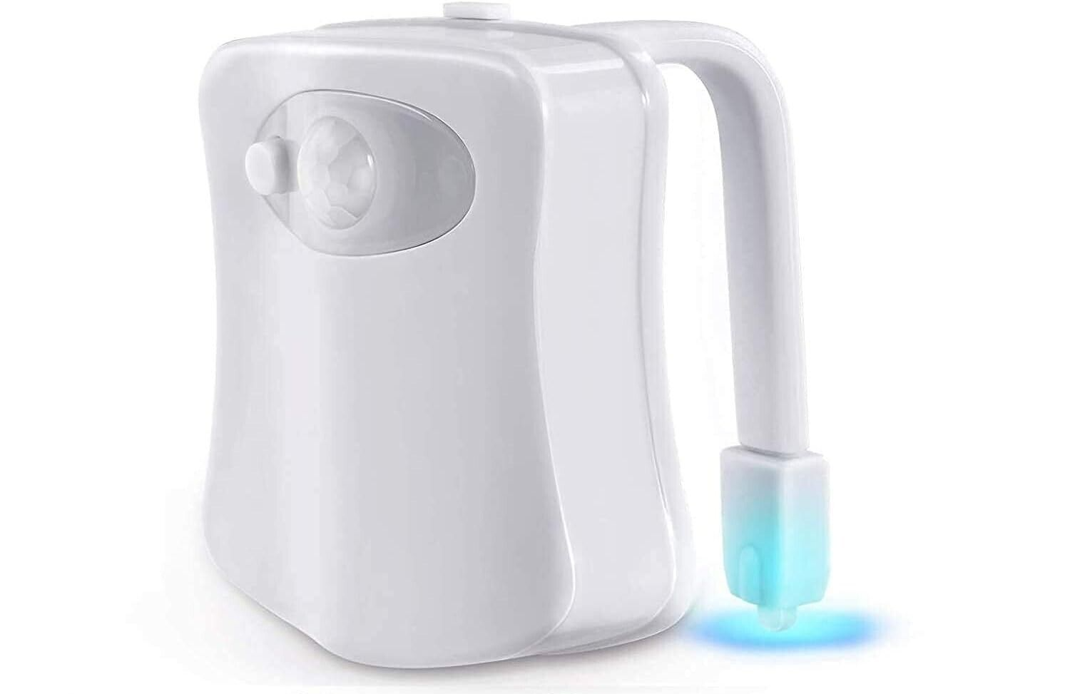 WC LED Licht Toiletten Nachtlicht Batterie Ladung mit Bewegungsmelder Badezimmer