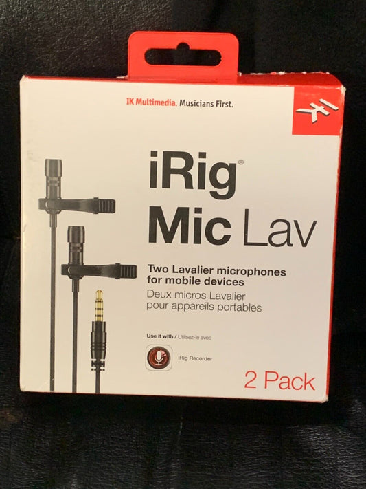 IK Multimedia iRig Mic Lav 2 Pack Lavalier Mikrofon SET für iPhone, iPad, iPod