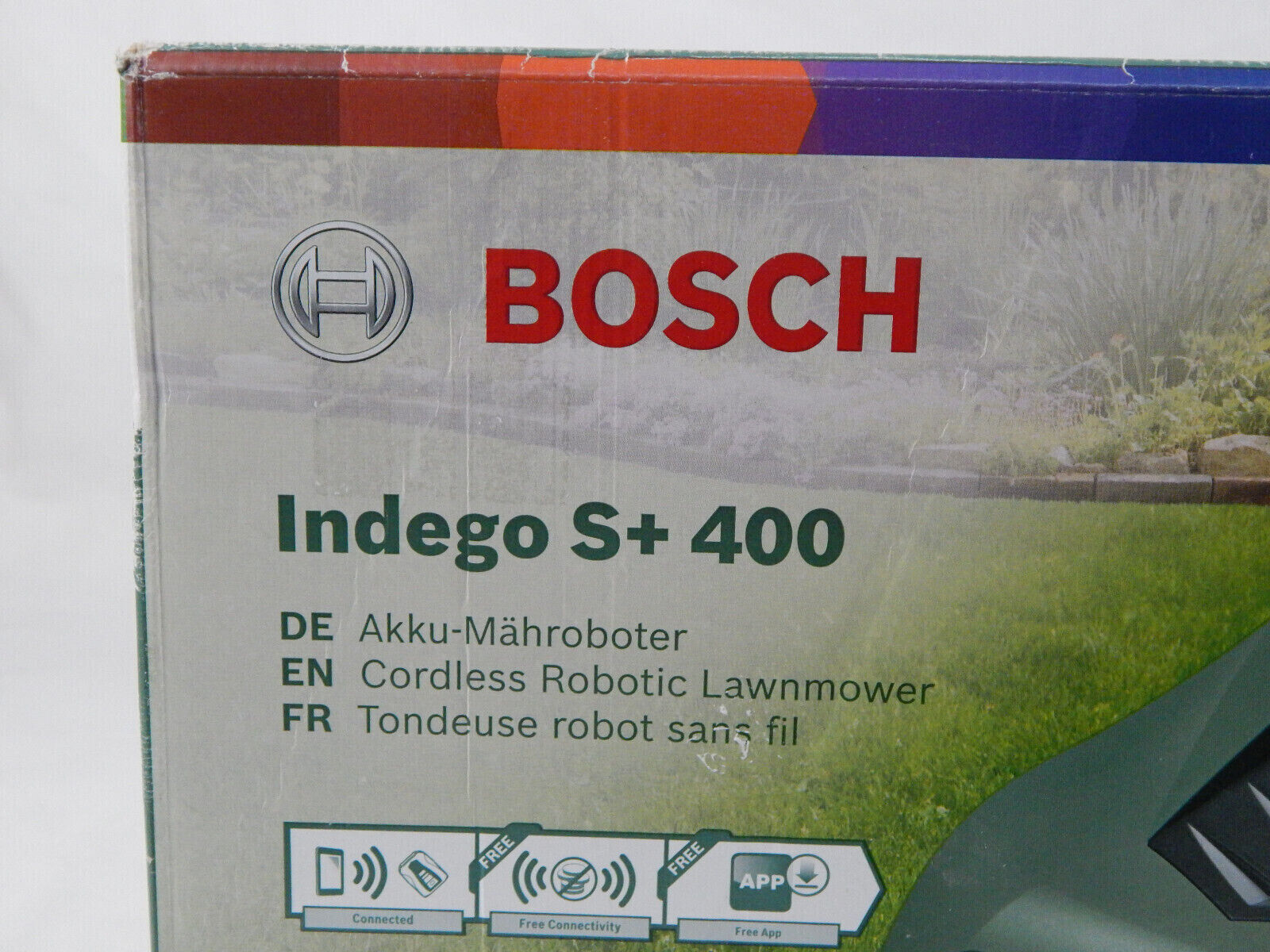 Mähroboter Bosch Home and Garden Indego S+ 400 Rasenmäher geeignet für 400m²