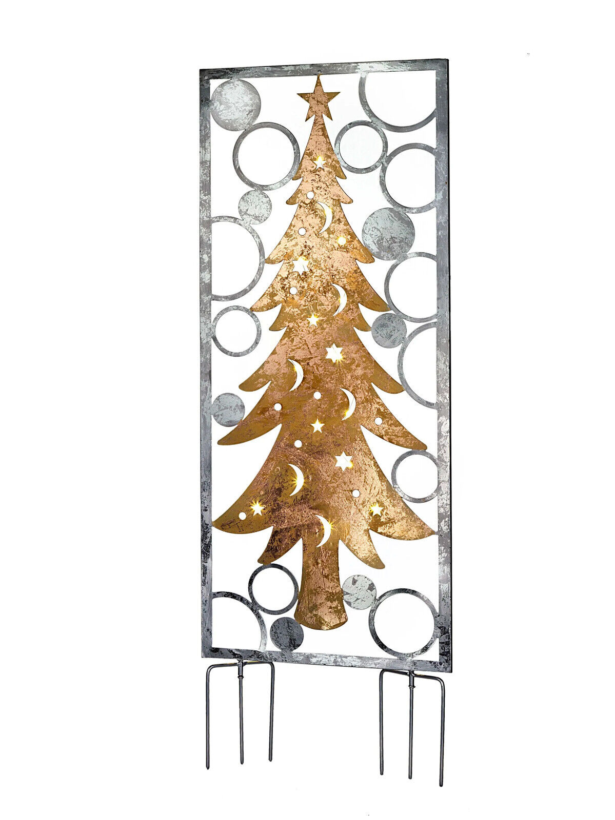 LED-Gartenstecker "Tanne" LED Advent Metall Garten Deko Dekoration Weihnachten