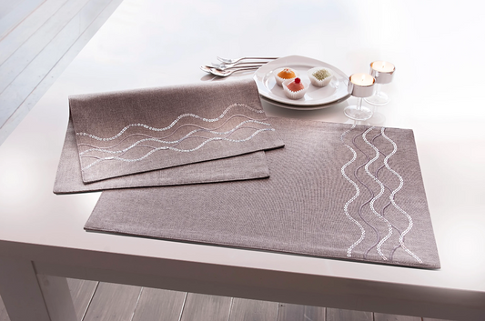 Tischsets "Eleganza", 2er-Set Tischdecke