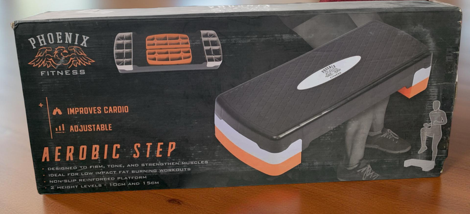 Phoenix Fitness RY1010 Aerobic Step Plattform - einstellbarer Trainingsschritt