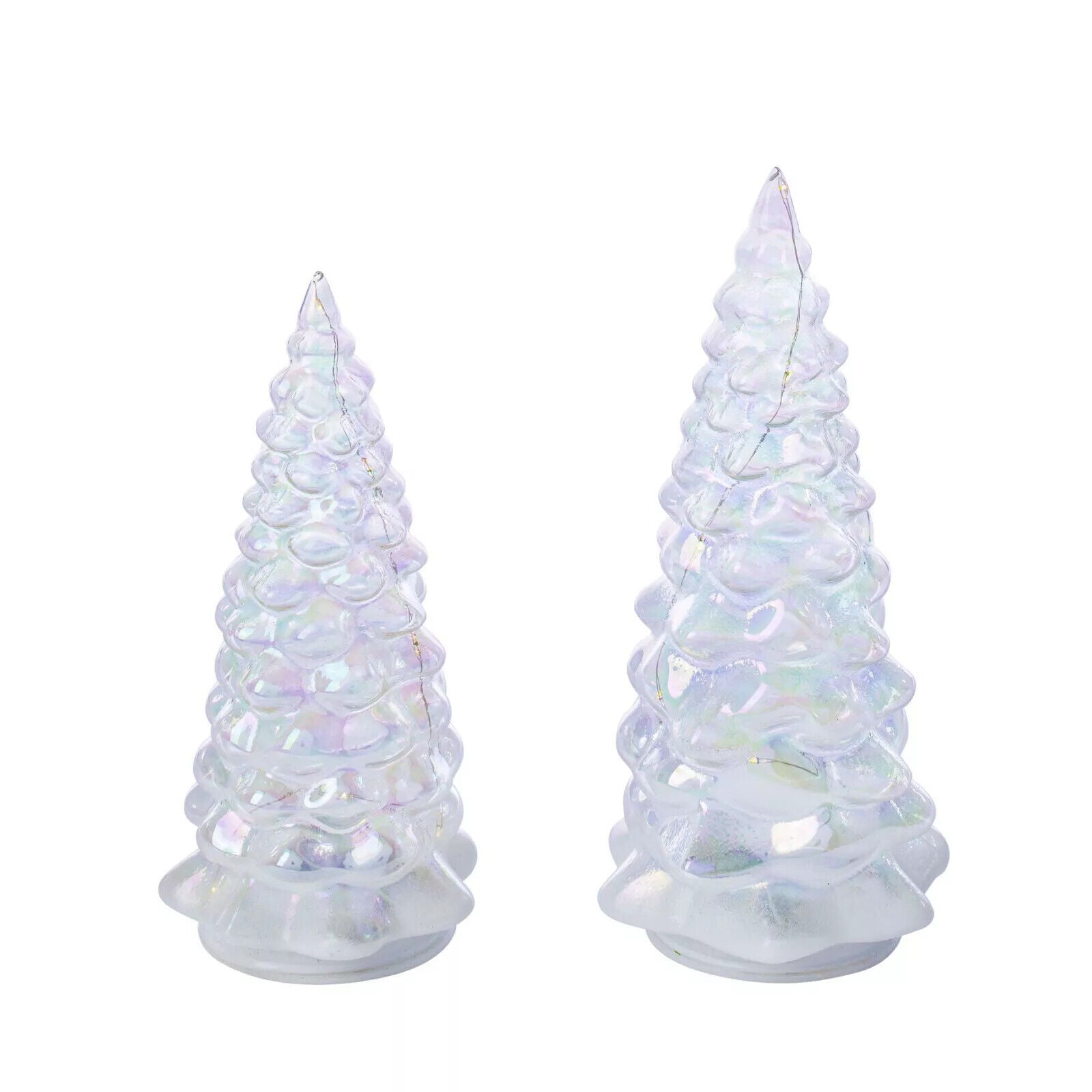 LED-Dekotannen "Colorato" 2er-Set Deko Weihnachtsdeko Advent Dekoration Glas