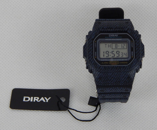 DIRAY Unisex Classic Digitaluhr PU-Armband Digitale Sportuhr Armbanduhr Uhr