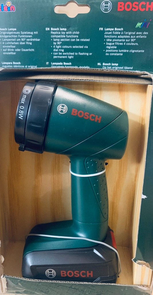 Theo Klein 8448 Bosch Akku-Lampe | Batteriebetriebene Lampe um 90 Grad drehbar |