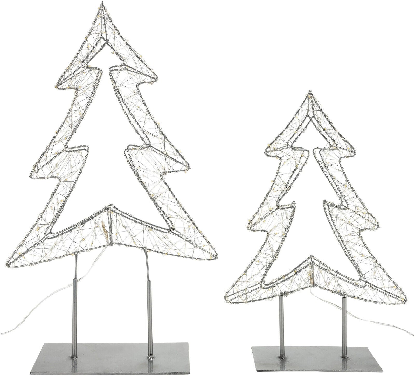 LED-Deko "Tannenbaum" (Größe: 2er-Set) Deko Gartendeko Advent LED Dekoration