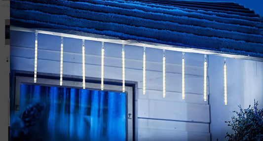 LED-Lichterkette Schneefall 240 warmweiße LED