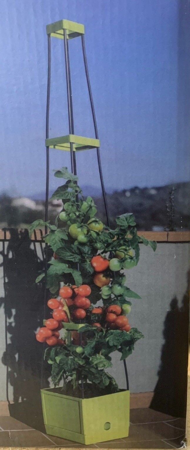 Tomatenpflanzturm  ANTHRAZIT 25 X 25 X 150 CM