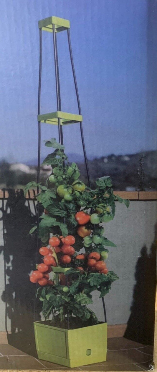 Tomatenpflanzturm  ANTHRAZIT 25 X 25 X 150 CM