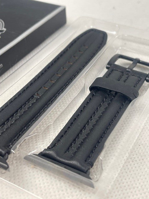 Lederarmband Für Applewatch 38mm,40mm,42mm und 44mm Schwarz