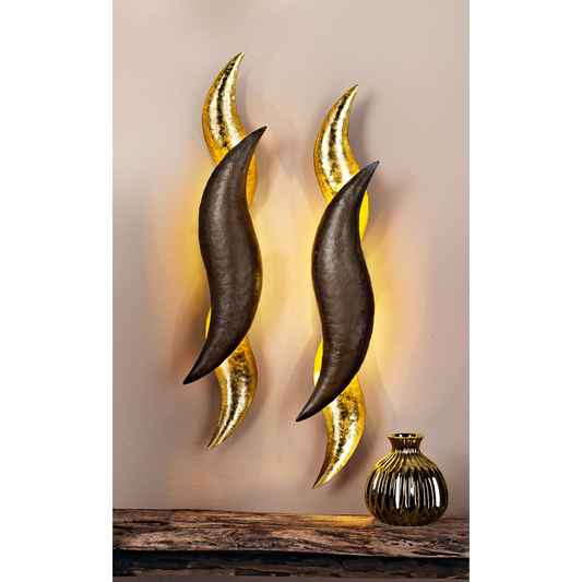 LED-Wandleuchte "Golden Wave"
