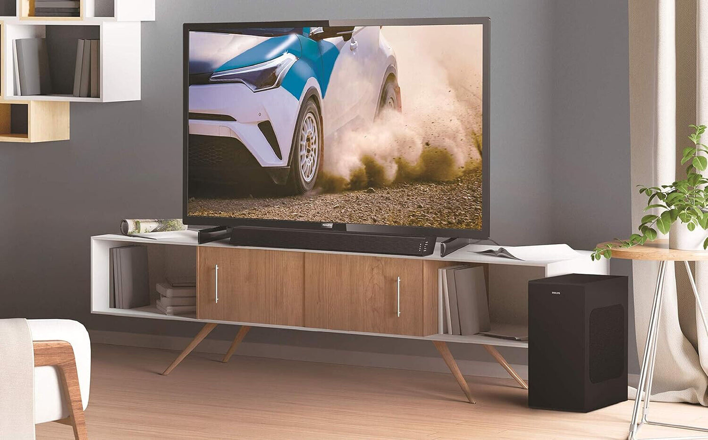 PHILIPS TAB7305 - Soundbar Bluetooth 2.1 Wireless-Subwoofer 300W HDMI Schwarz