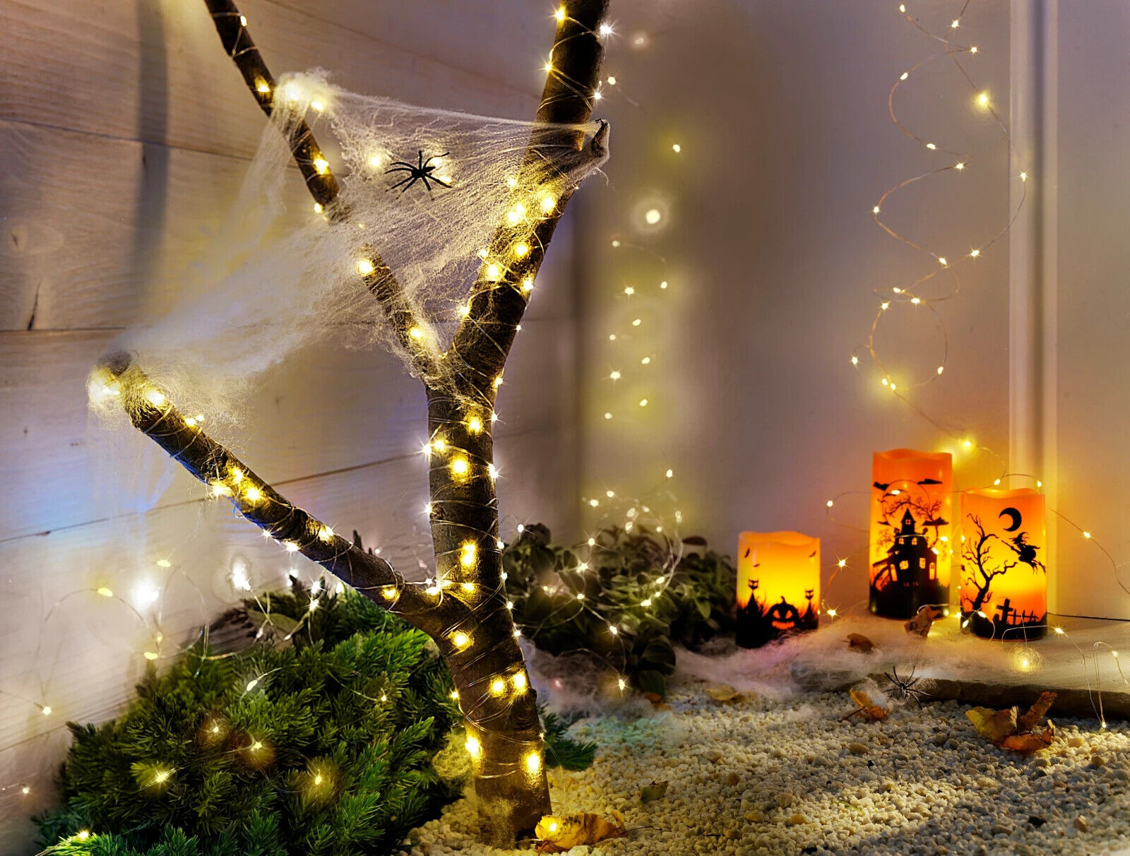 LED-Lichterkette "Classic Garden" 10m, 100 LEDs, 2er-Set Gartendeko Wohnungsdeko