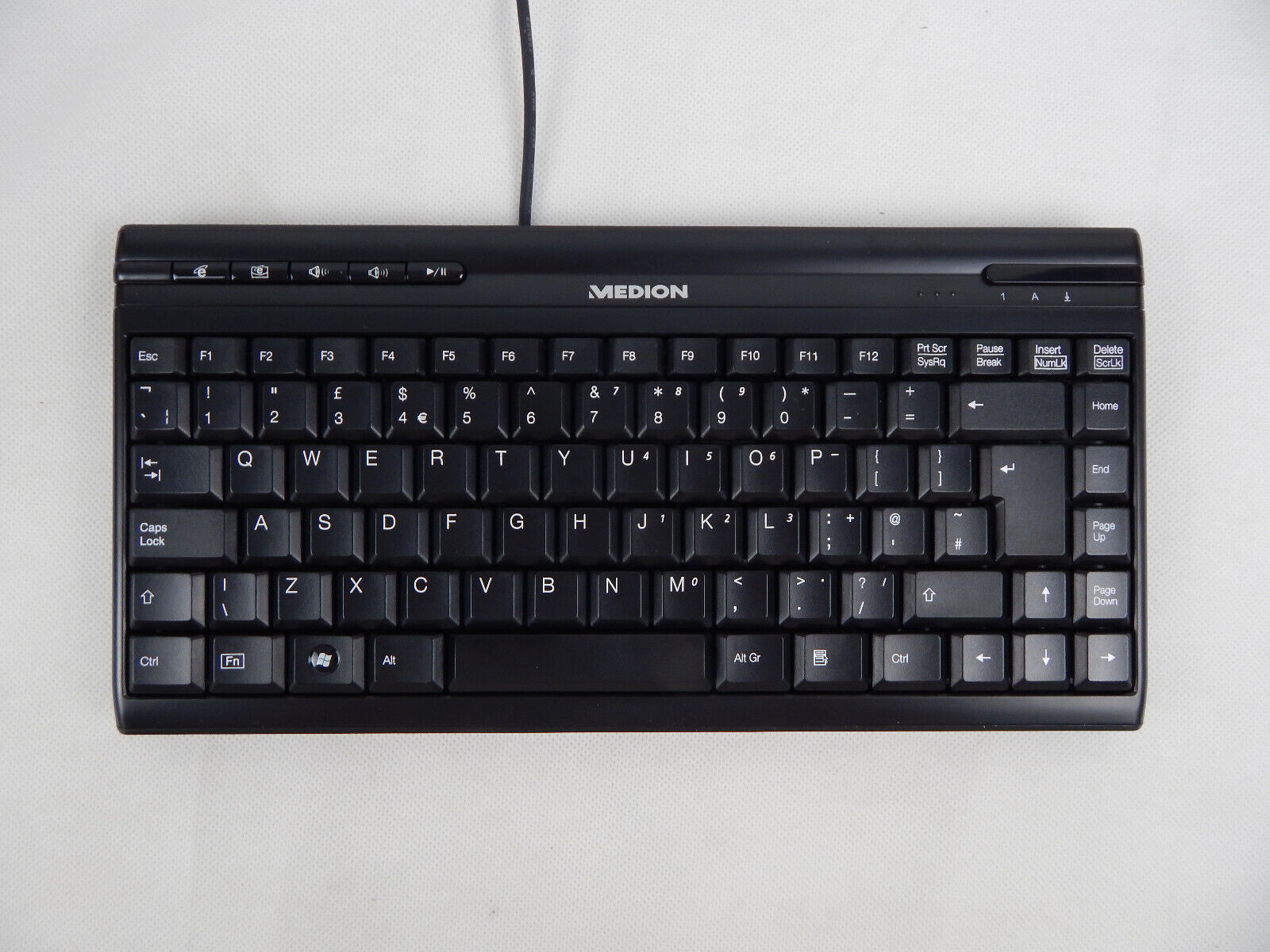 Medion 5139U Tastatur Keyboard QWERTY UK  USB schwarz NEU