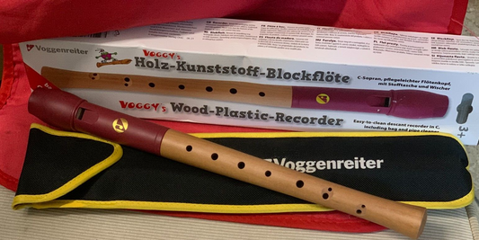 Voggy's Sopran-Blockflöte Holz/Kunststoff barocke Griffweise | Neu