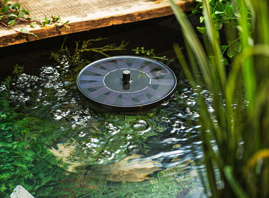 Teichbelüfter Teich Belüfter Solar betrieben max. 160l/h in Schwarz