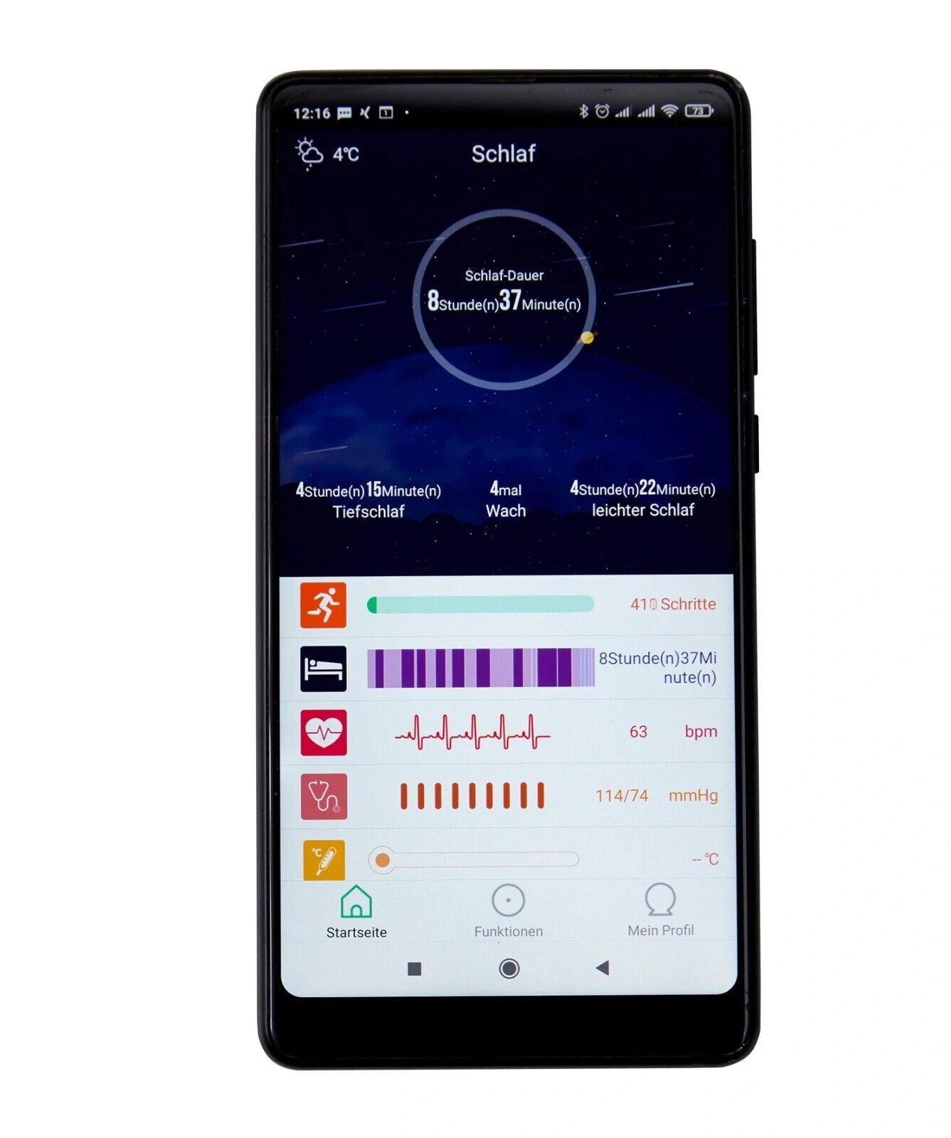 Fitnesstracker "Deluxe" Fitness-Armband Activity Tracker Aktivitätstracker
