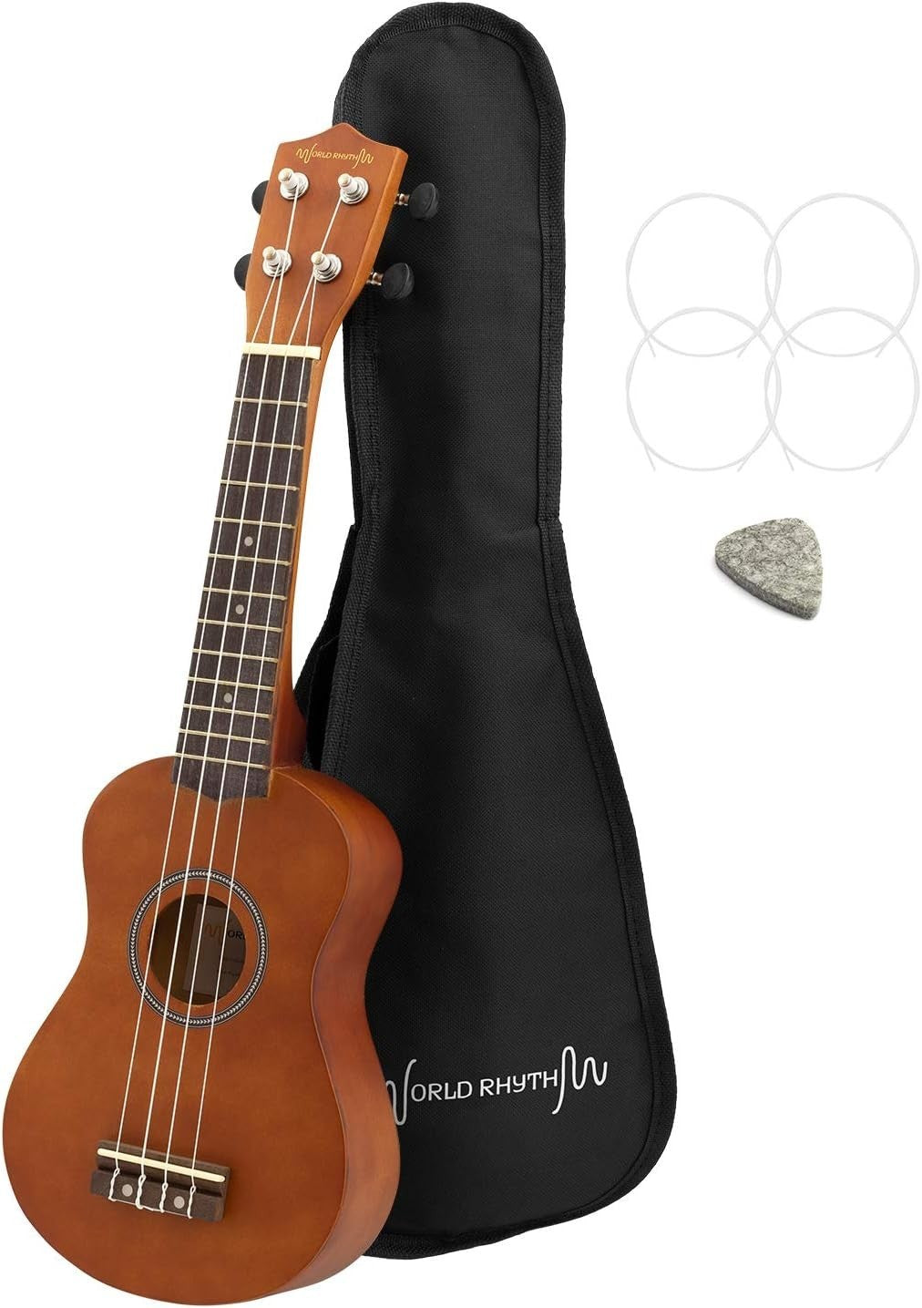 World Rhythm WR-302 Ukulele Musikinstrument in Braun Musik Instrument