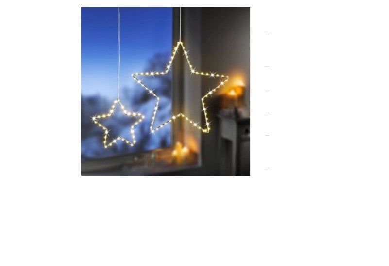 LED Weihnachtssterne, Set mit 2 Stück