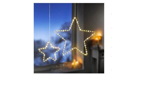 LED Weihnachtssterne, Set mit 2 Stück