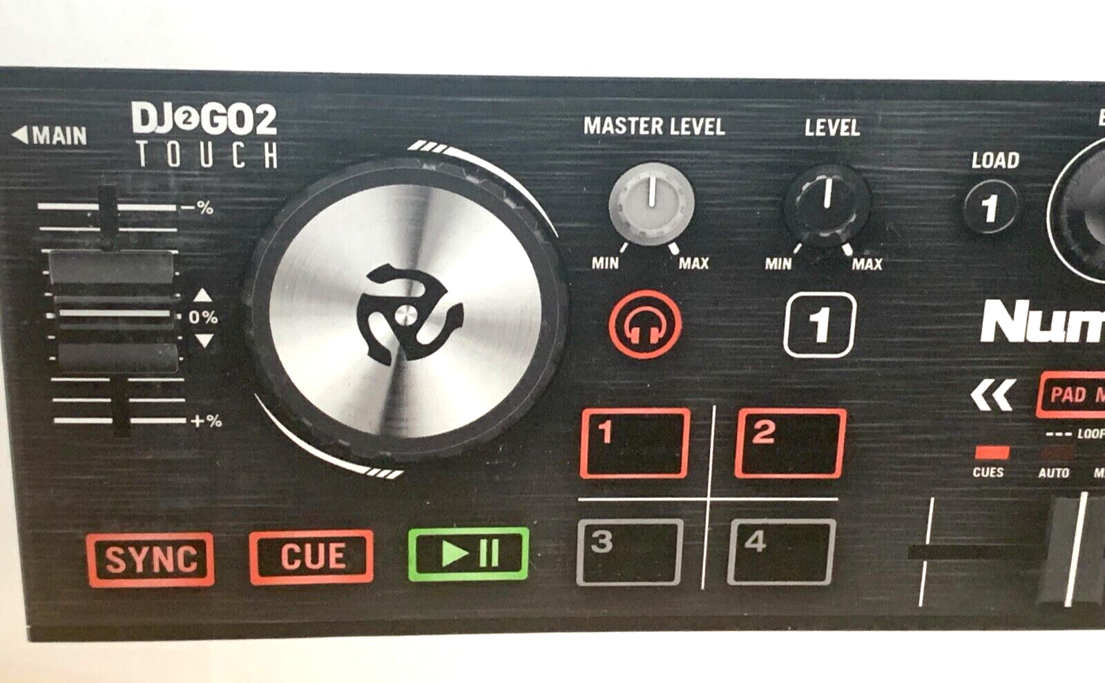 Numark DJ2GO2 Touch – Mini DJ Controller für unterwegs - 2-Deck USB DJ Pult mit