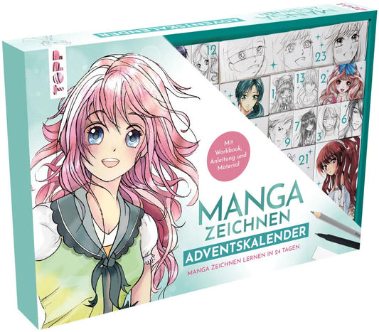 Manga zeichnen Adventskalender Manga zeichnen lernen in 24 Tagen Adventkalender