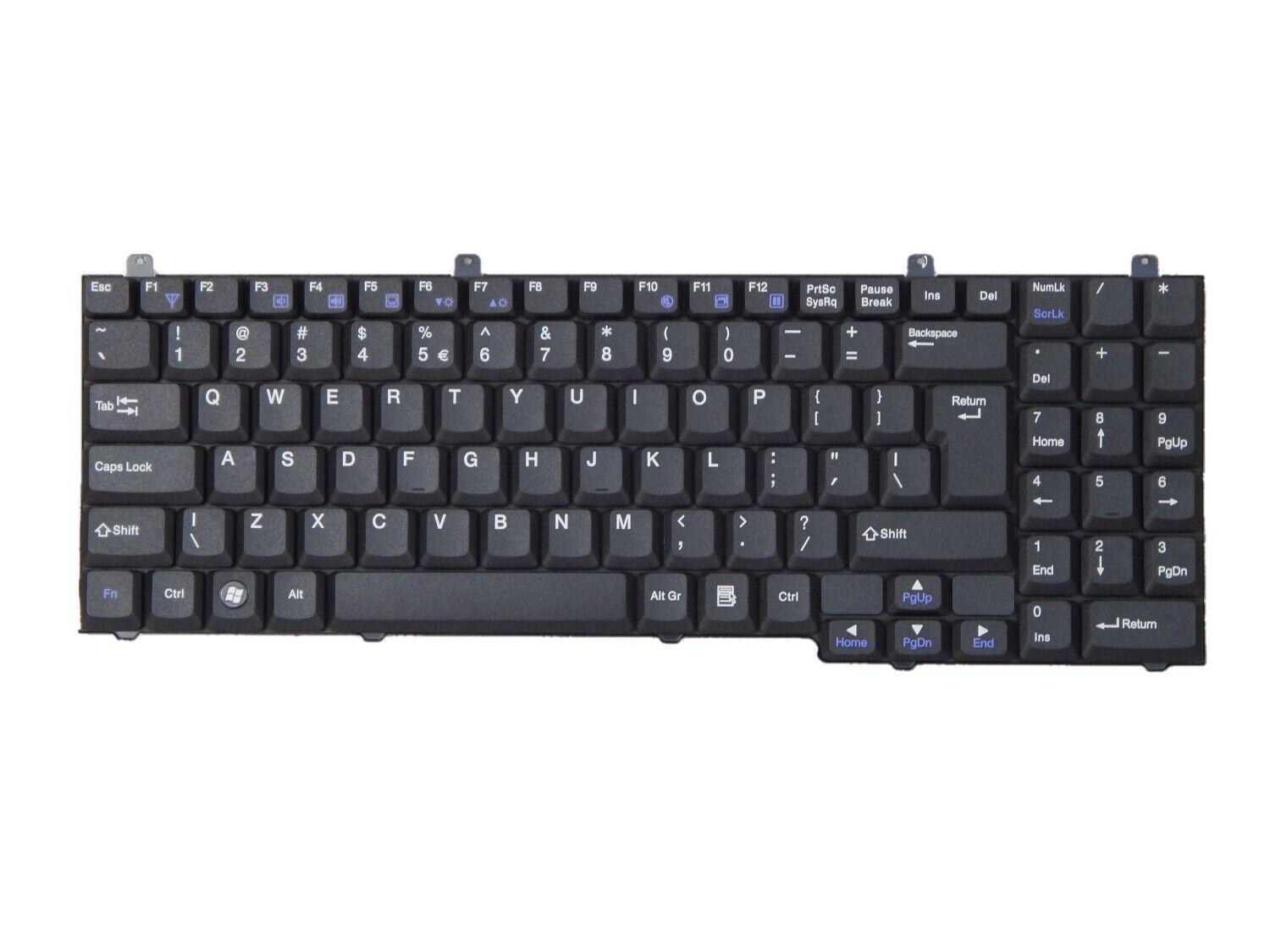 Laptop Tastatur Universal QWERTY Layout Laptoptastatur Notebook Einbau Tastatur