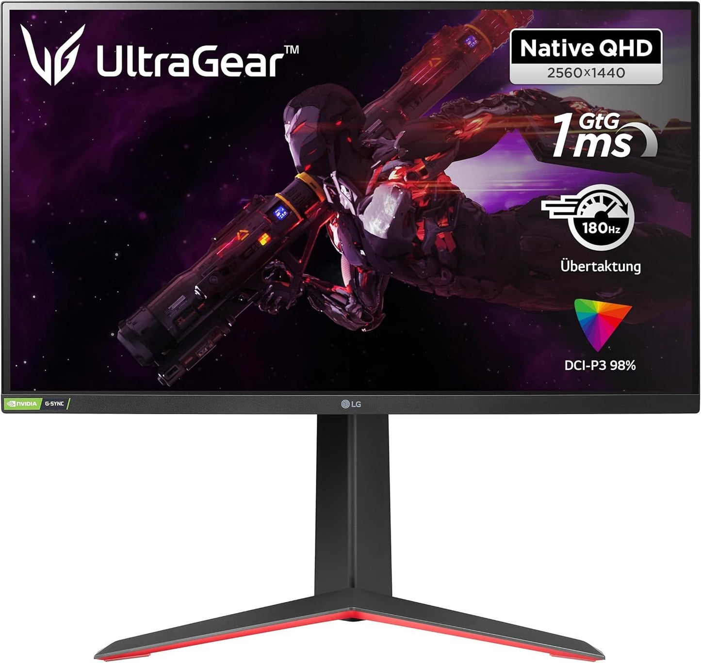 LG Electronics 27GP850P-B Ultragear Gaming Monitor 27'' (68cm), QHD, Nano IPS