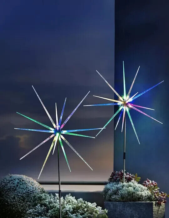 LED Gartenstecker Polarstern 2er Set