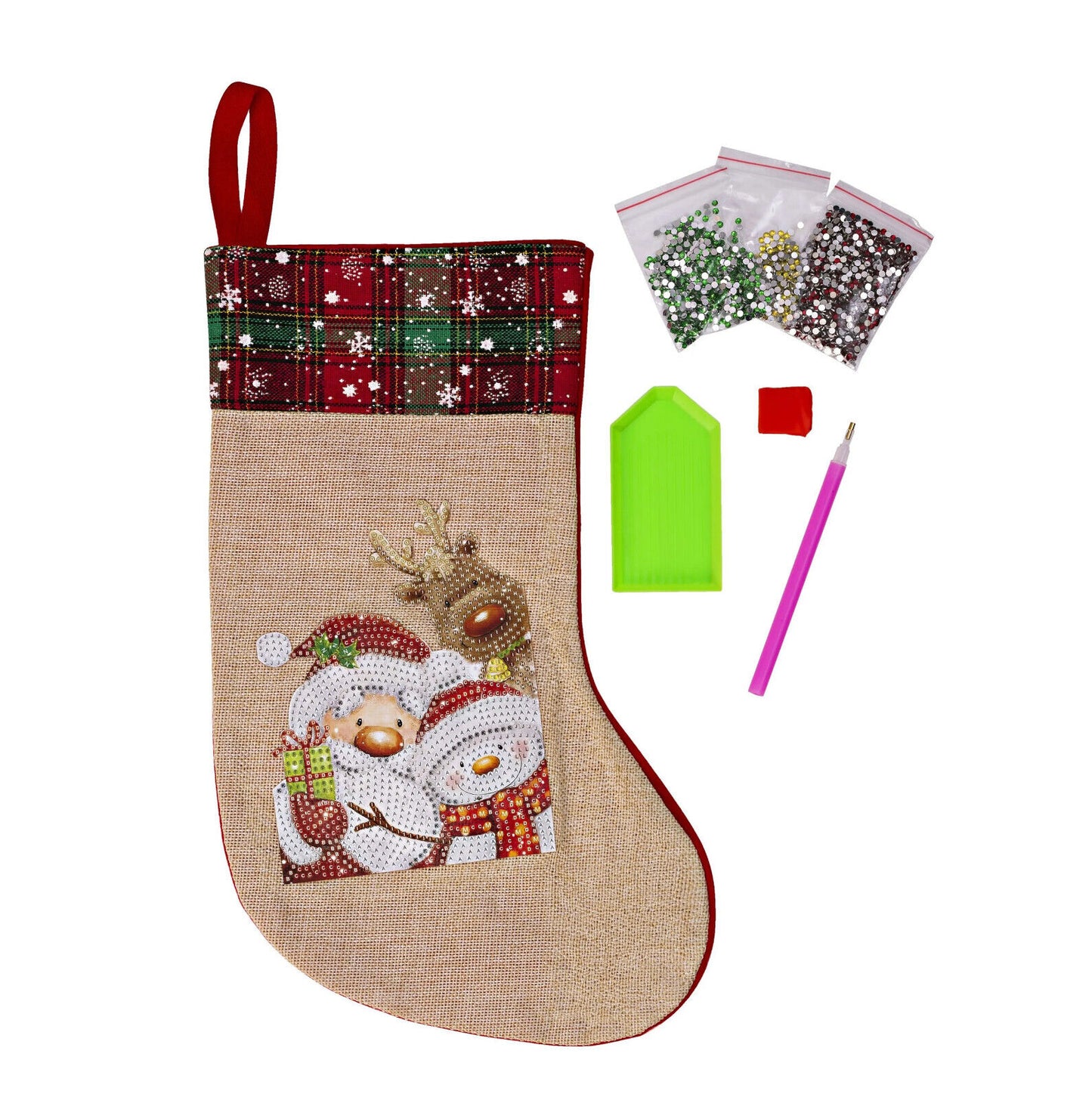 Diamond Painting Adventskalender DIY, 69-teilig Advent Kalender Weihnachten