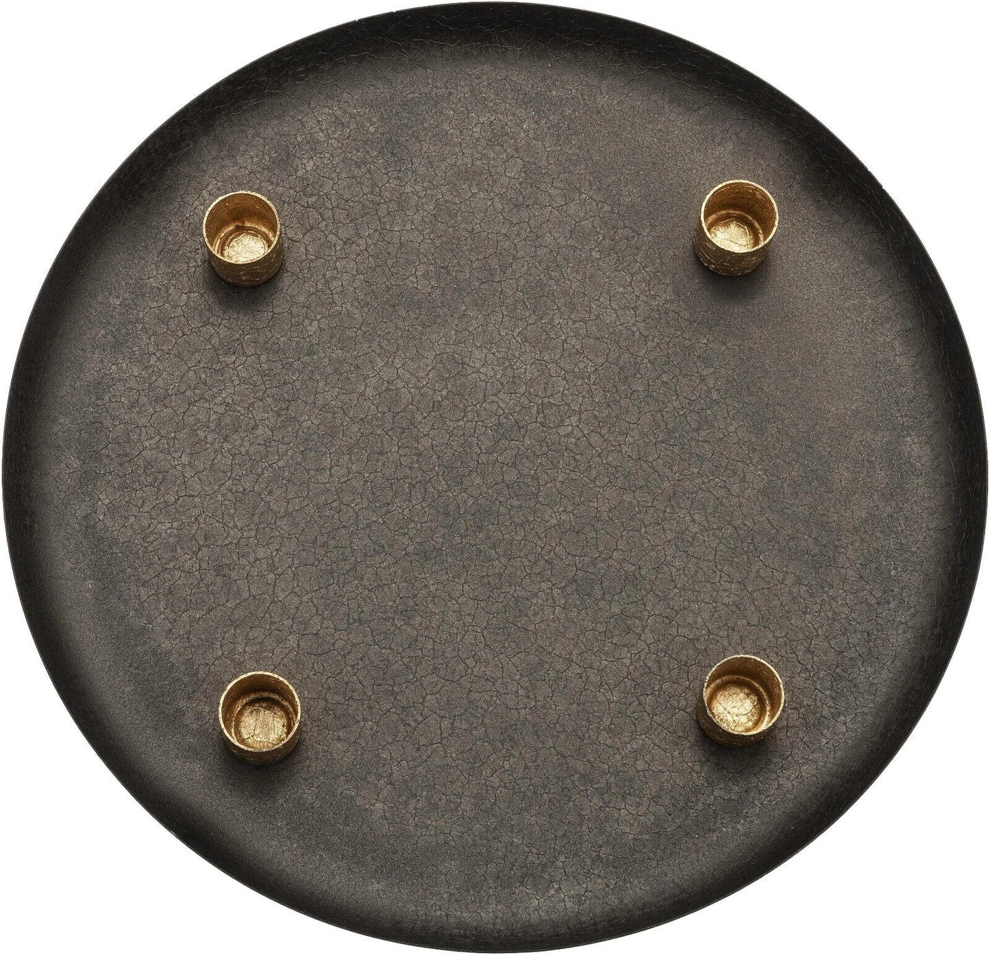 Metall-Tablett mit 4 Magnet-Stabkerzenhaltern, 30cm Kerzenhalter Dekoration