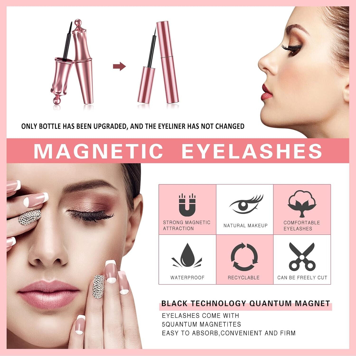 Magnetische Eyelashes Magnetic Eyeliner and Lashes Kit have Soft Wasserabweisend