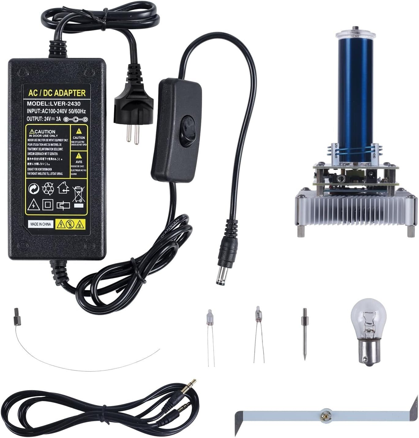 DONGKER Musik Tesla Spule, Lichtbogen Plasma Generator, Music Tesla Coil Lautspr