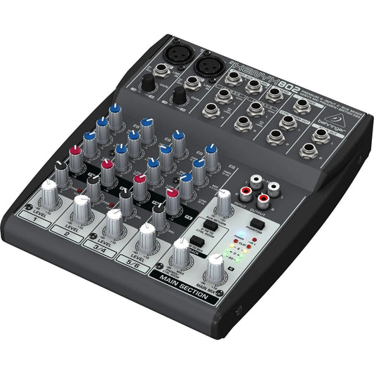 Behringer Xenyx 802 Mischpult Premium 8-input, 2-Bus Mixer