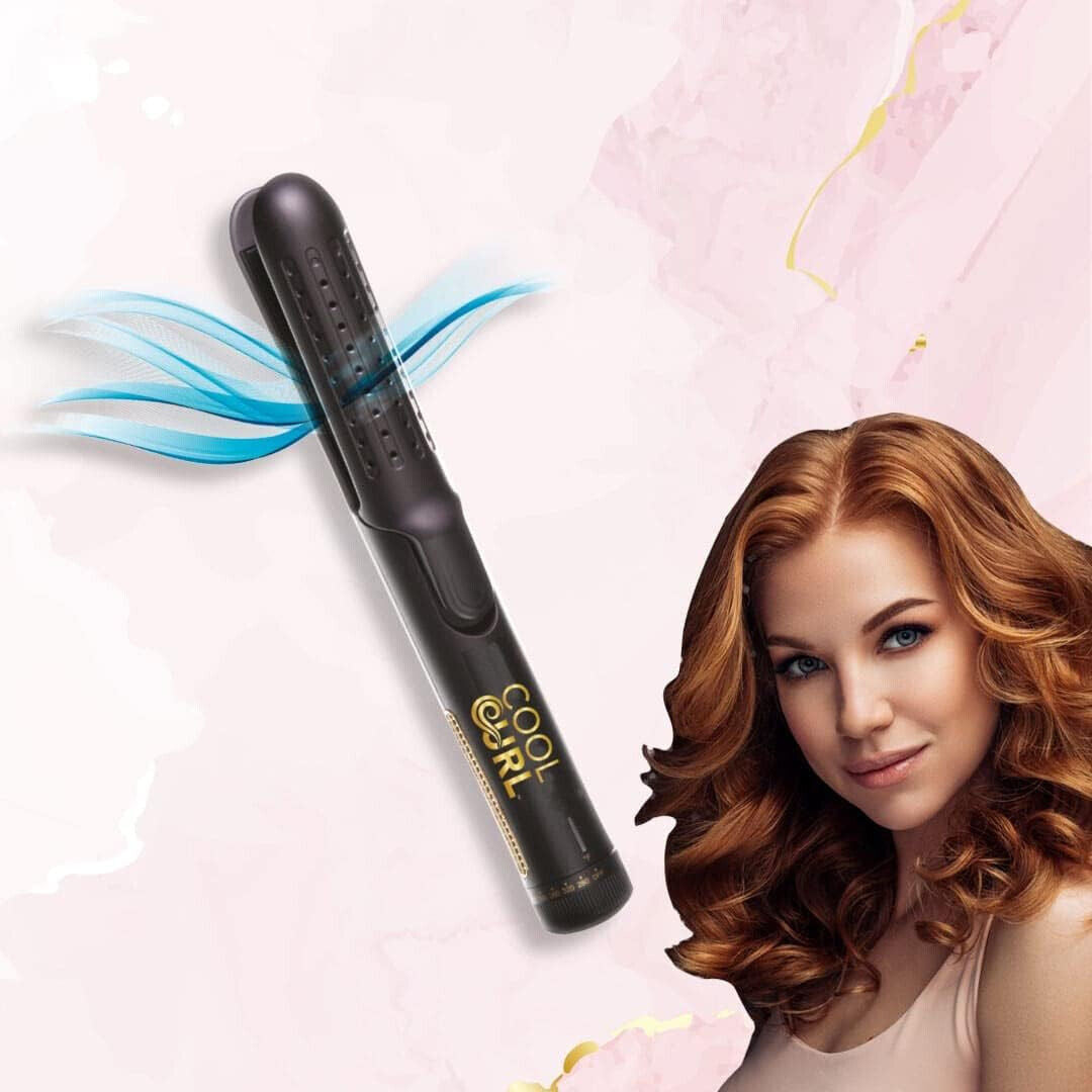 Roxy Cool Curl Lockenstab & Glätteisen mit genialem Cool Blast Finish in Schwarz