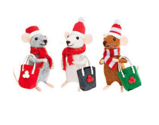 Geldgeschenk-Mäuse Weihnachten, 3er Set Advent Deko Weihnachten Dekoration