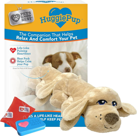 Huggie Pup Beruhigende Hunde-Kuscheltier mit Herzschlag