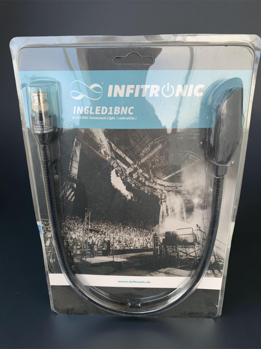 Infitronic IN6LED1BNC - 6 LED BNC Mischpultleuchte/Lichtpultleuchte/Rednerpultle