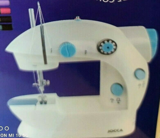 Jocca Elektrische Kompaktnähmaschine Doppelstich 4 Spulen & Nadeln
