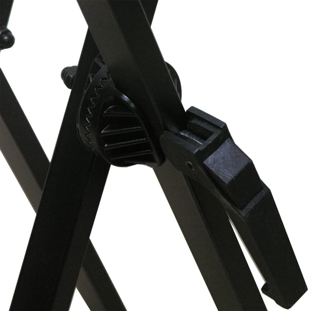 RockJam Xfinity Doublebraced Pre Assembled Keyboard Stand with Locking Straps