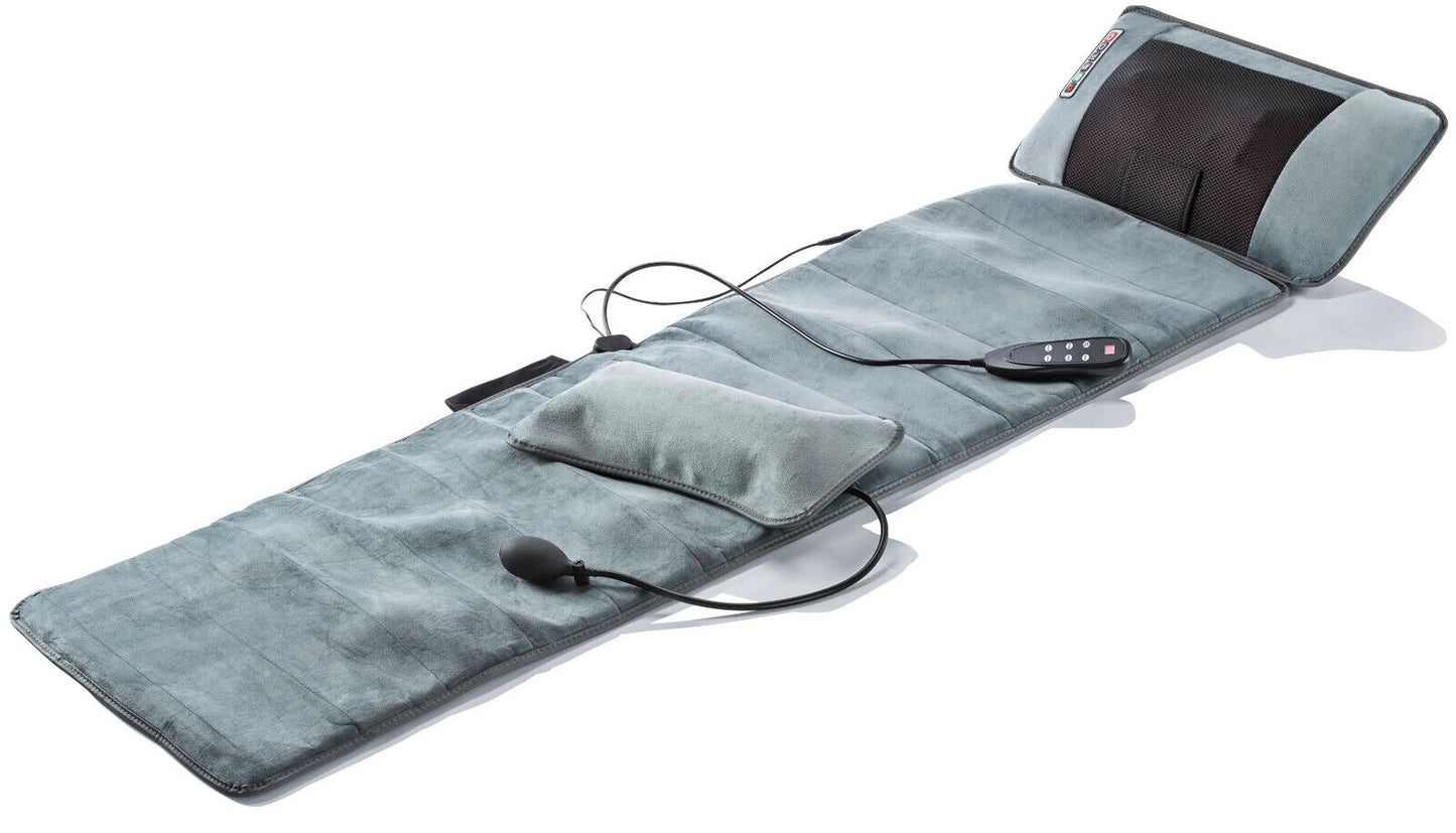 Orbisana Massagematte mit Lendenkissen Ganzkörper Massage Matte in Grau