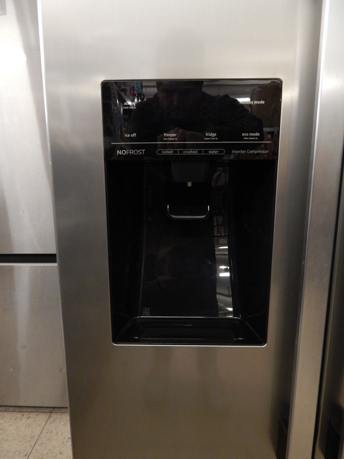 Gorenje Side-by-Side NRS9EVXB1 Kühlschrank Edelstahl Eis-/Wasserspender NoFrost