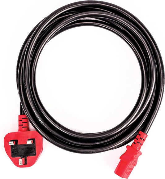D'Addario Netzkabel mit IEC- und G-Stecker, 3 m (GB), von D'Addario