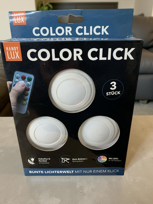 HandyLUX Color Click LED-Lichter 3er-Set