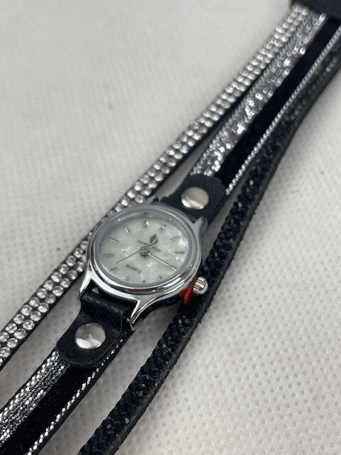 Crystal Blue Fashion For Fun Damen Uhr/ Armbanduhr ( SCHWARZ)