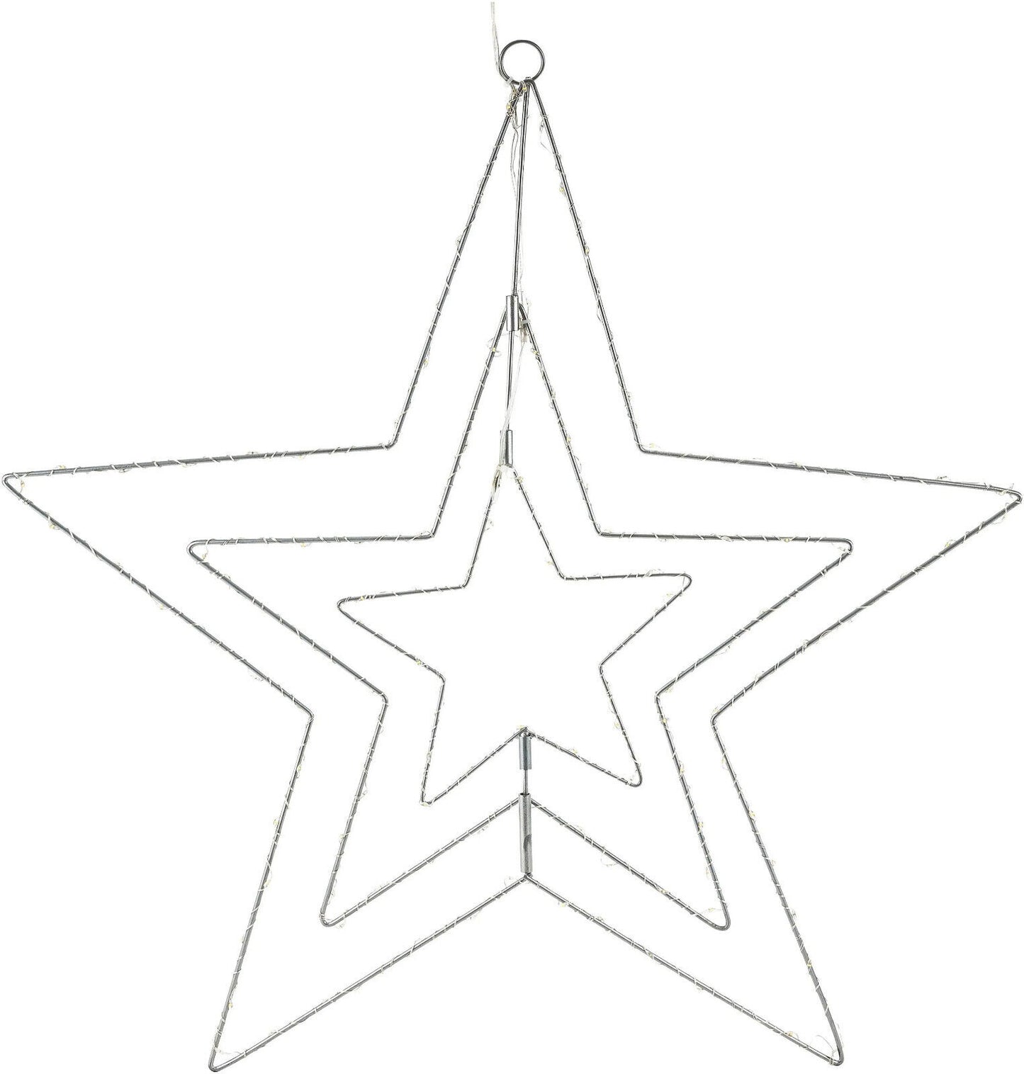 LED-Deko Stern-Mobile, 56 cm Hängedeko Advent Deko Weichnachten Dekoration Stern