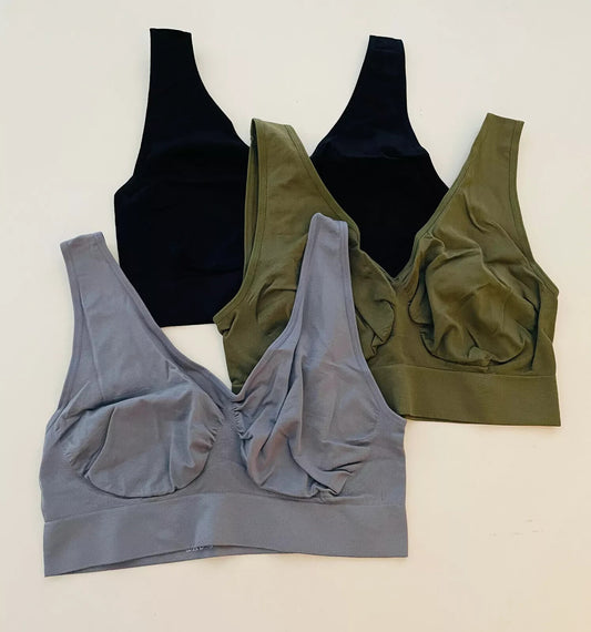 BH 3er Set Smarttex Wohlfühl BH nahtlos 2XL