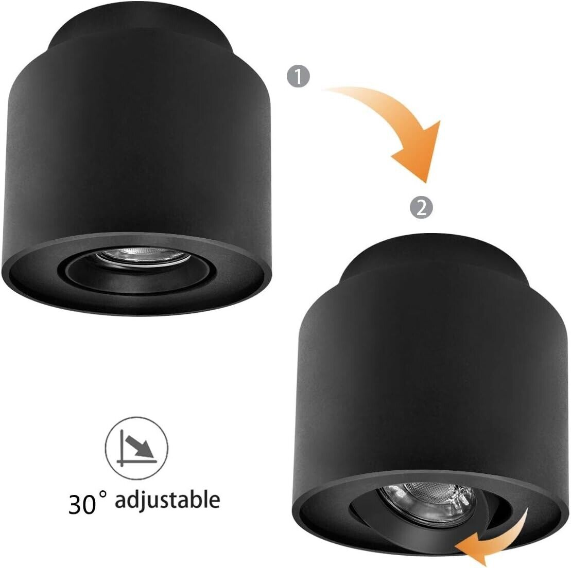 Budbuddy led Deckenleuchte Schwarz